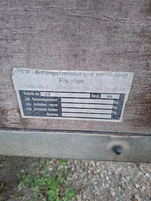 Vând remorcă adusă din Germania în stare bună  - imagine 3