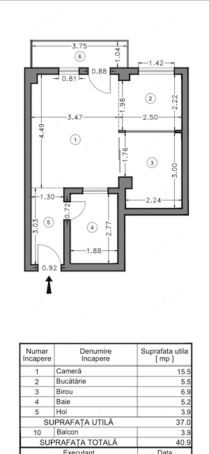 Studio de vanzare, Militari Residence - imagine 9
