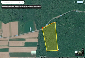 Vând pădure 4,33 ha- stejar, Boghicea, jud. Neamț- acces auto