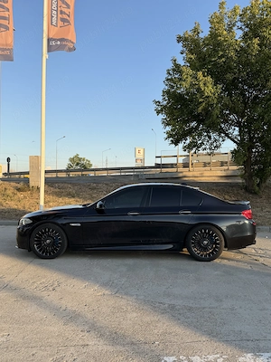 BMW F10 520d Pachet M Fabrica, Cutie sport, Istoric la reprezentanta, Carbonscwarz, Distributie!  - imagine 3