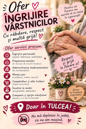 Ofer îngrijire vârstâncilor !