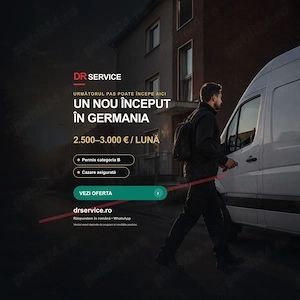 Șofer-curier Germania   permis categoria B | contract de muncă