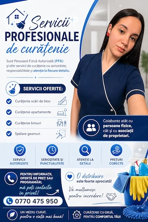 Pfa curățenie generală scări de bloc 
