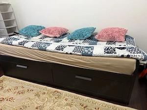 pat extensibil cu saltele Ikea