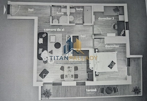 Berceni - Grand Arena - 3 Cam- Mobilat partial- 73 mp- Centrala- A/C - imagine 12