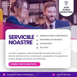 Creare Site Prezentare & Magazin Online WooCommerce Magento | De la 650 euro