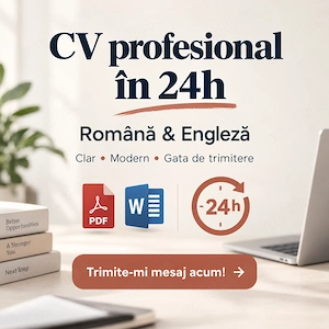 CV profesional în 24 48h | LinkedIn | Scrisoare de intenție | RO & EN - imagine 2