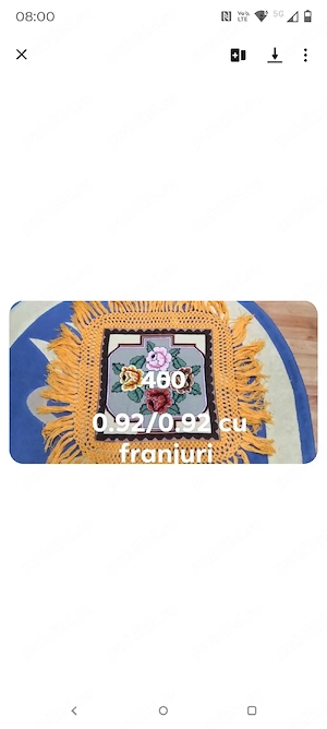 Fețe de masă cusute manual cu franjuri 