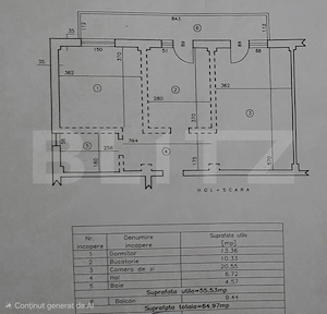 Apartament 2 camere, 65 mp, zona Craiovita Kaufland - imagine 2