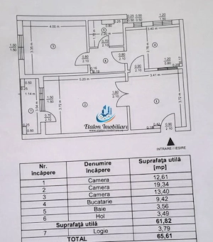 Apartament 3 camere semidecomandat, 65 mp, Maratei 2 - imagine 6