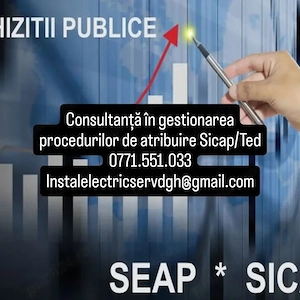 Consultanță licitații publice Sicap SEAP Ted