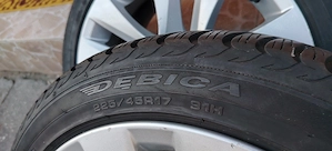 Vând anvelope iarna Debica import Germania 225/45 R17, pe jante aliaj originale BMW 320, 100 Eu/buc  - imagine 6