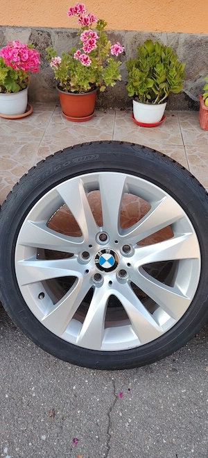 Vând anvelope iarna Debica import Germania 225/45 R17, pe jante aliaj originale BMW 320, 100 Eu/buc  - imagine 7