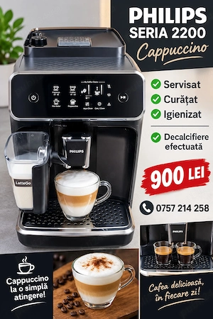 Vand expresor philips seria 2200 lattego 