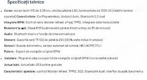 Carpuride W602BS Pro - navigație motociclete BMW cu integrare WonderWheel - imagine 4