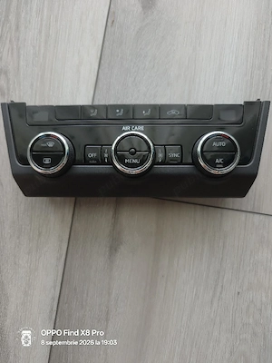 Panou climatronic Skoda Octavia 3 Facelift cod: 5E0907044AP model 2018 original