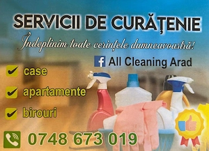 PFA nou înființat, specializat în servicii de curățenie.