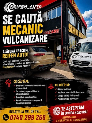 Angajam vulcanizator auto 