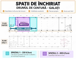 350 Euro   400 Euro  Spații de Închiriat   DRUMUL DE CENTURĂ, GALAȚI - imagine 2