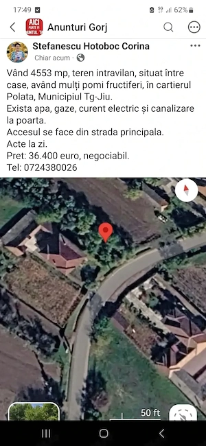 Teren vânzare  cartier Polata, Tg-jiu