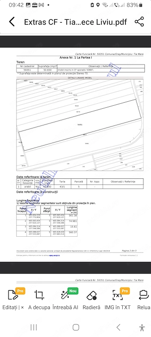 12.3 Ha terenuri PREMIUM pt camp Fotovoltaic proprietar unic acte la zi pozitionare ok seriozitate  - imagine 10