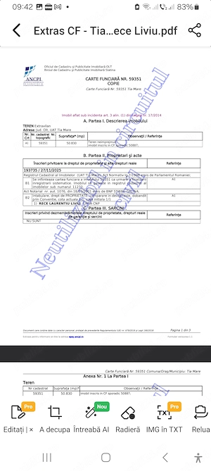 12.3 Ha terenuri PREMIUM pt camp Fotovoltaic proprietar unic acte la zi pozitionare ok seriozitate  - imagine 11