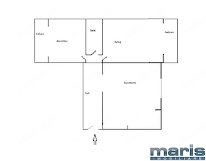 Apartament 2 camere Tudor etaj 3 zona Diamant - imagine 10