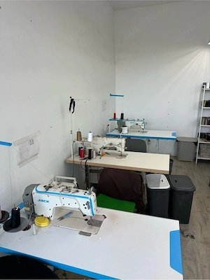 Atelier de îmbrăcăminte complet echipat   showroom + utilaje profesionale + tipare + mercerie 