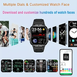 Smartwatch QX7PRO Nou Sigilat, Apeluri Bluetooth, Ecran 1.96", IP68