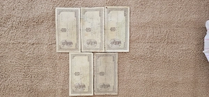 5 Bancnote 500 Lei puse in circulatie intre anii 1940-1941-1943.
