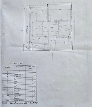 Apartament 4 camere decomandate,etaj 2, cu boxa, Maratei - zona Scoala nr.2 - imagine 7