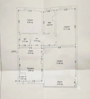 Ap.3 cam. Complex, 70 mpu, 2 băi, decomandat, încălzire in pardoseala, renovat - imagine 5