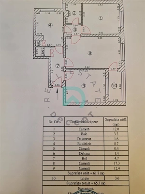 Apartament  3 camere Astra, 65mp., intermediar, Brasov - imagine 4