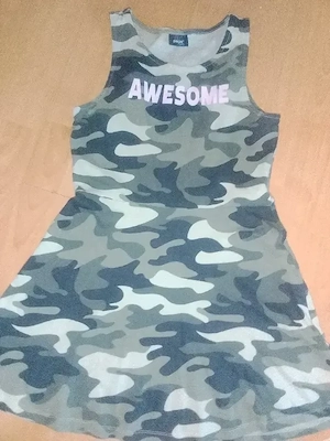 Rochie imprimeu camuflaj