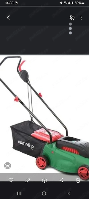 Vînd motor electric masina de tuns iarba  Grunman 1300W 
