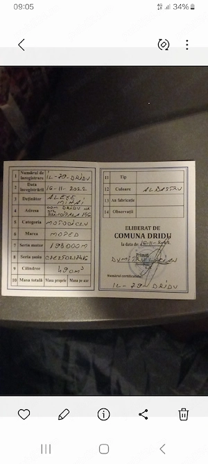 Motoretă cu pedale Moped Ceao   - imagine 4