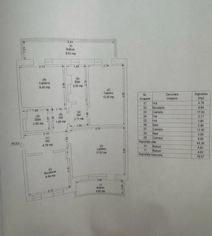 Apartament cu 3 camere, 2 băi-Zona Girocului Comision 0% - imagine 15