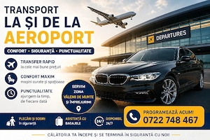 Transport pasagari la de la aeroport- Valenii de Munte si imprejurimi