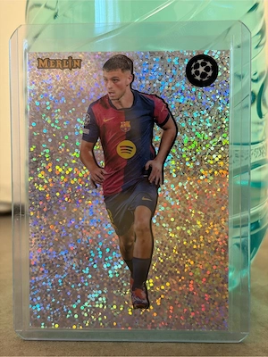 2024 25 Topps Merlin Pedri #S-2 The Shiny SSP Case Hit Barcelona Spain