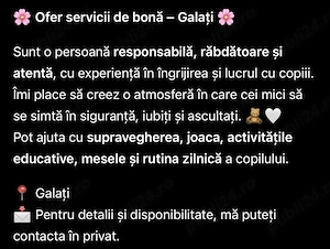 Ofer servicii bona- Galați 