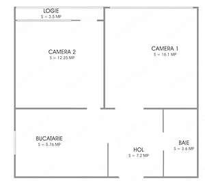 Apartament 2 cam decomandat - imagine 2