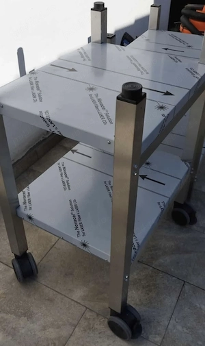 Măsuțe   Standuri INOX Alimentar (Noi)   68.5 x 52 cm   Cu Roți sau Picioare