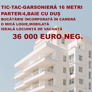tic-tac garsonieră 16 metri