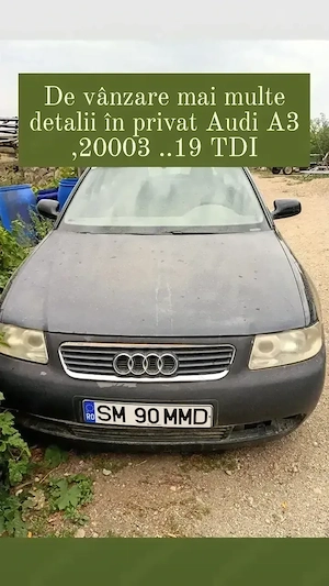 Vand audi A3 din 20003 Motor 1,9 TDE