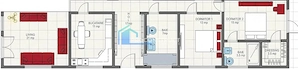 Duplex pe parter in Dumbravita | 90 mp | terasa 18 mp | 870 EUR - imagine 2