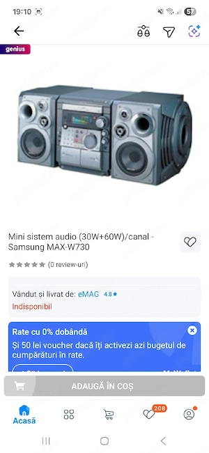 Telecomandă Samsung max w730