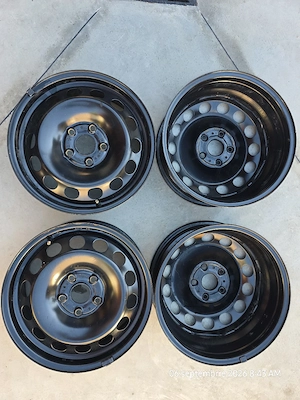 4 jante tablă originale VW R16 5x112 ET48 Golf 7/8 Octavia 3 Leon A3 - imagine 5