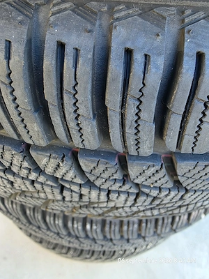 4 roți iarnă Ford R16 205/55 R16 Nankang 94V XL + jante SRD + capace Ford - imagine 3