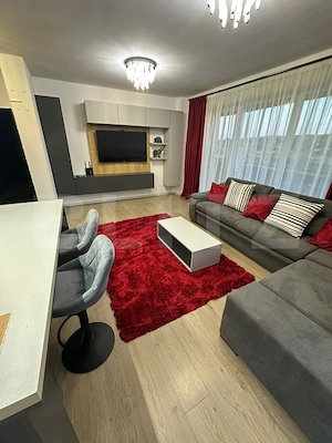 Apartament cu 3 camere, parcare, terasa, mobilat lux, Grand Park Residence - imagine 2