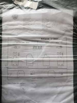 Vand 2 seturi covorase cauciuc si textil Volksvagen Amarok 2023 - imagine 5
